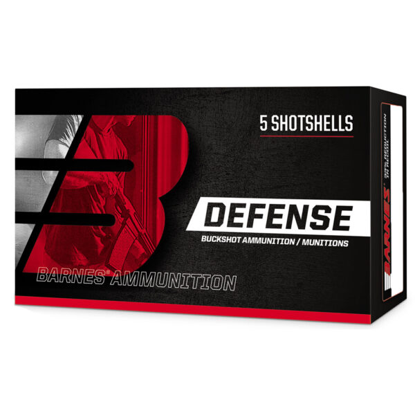 Barnes Defense Buckshot Loads 20 ga. 2.75 in. 3BK 17 Pellets 5 rd.