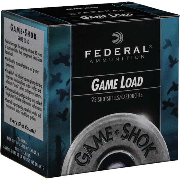 Federal Game-Shok Upland Load 20 Gauge 2.75 in. 7/8 oz. 8 Shot 25 rd.